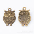 Zinc Alloy Owl Charm Pendant No.982877 for DIY Necklace Bracelet Jewelry Making view 3