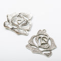 Zinc Alloy Rose Charm Pendant No.063638 for DIY Necklace Bracelet Jewelry Making view 3