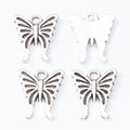 Zinc Alloy Butterfly Charm Pendant No.018049 for DIY Necklace Bracelet Jewelry Making view 4