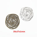 Zinc Alloy Rose Charm Pendant No.315037 for DIY Necklace Bracelet Jewelry Making view 1