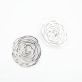 Zinc Alloy Rose Charm Pendant No.315037 for DIY Necklace Bracelet Jewelry Making view 3