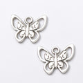 Zinc Alloy Butterfly Charm Pendant No.242675 for DIY Necklace Bracelet Jewelry Making view 3
