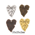 Zinc Alloy Leaf Charm Pendant No.555986 for DIY Necklace Bracelet Jewelry Making view 1