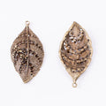 Zinc Alloy Leaf Charm Pendant No.095610 for DIY Necklace Bracelet Jewelry Making view 2