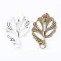 Zinc Alloy Leaf Charm Pendant No.067426 for DIY Necklace Bracelet Jewelry Making view 1