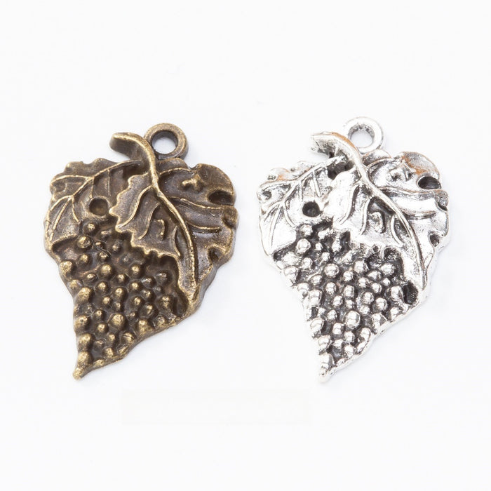 Zinc Alloy Grapes Charm Pendant for DIY Necklace Bracelet Jewelry Making
