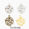 Zinc Alloy Five Point Star Charm Pendant No.207442 for DIY Necklace Bracelet Jewelry Making view 1