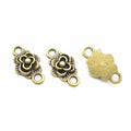 Zinc Alloy Rose Charm Pendant No.502073 for DIY Necklace Bracelet Jewelry Making view 4