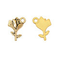 Zinc Alloy Rose Charm Pendant No.046060 for DIY Necklace Bracelet Jewelry Making view 4