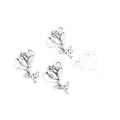 Zinc Alloy Rose Charm Pendant No.046060 for DIY Necklace Bracelet Jewelry Making view 2