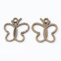 Zinc Alloy Butterfly Charm Pendant No.435864 for DIY Necklace Bracelet Jewelry Making view 3