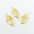 Zinc Alloy Leaf Charm Pendant No.338775 for DIY Necklace Bracelet Jewelry Making view 3
