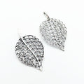 Zinc Alloy Leaf Charm Pendant No.658017 for DIY Necklace Bracelet Jewelry Making view 4