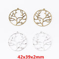 Zinc Alloy Tree Charm Pendant No.722609 for DIY Necklace Bracelet Jewelry Making view 1