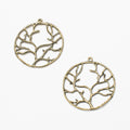 Zinc Alloy Tree Charm Pendant No.722609 for DIY Necklace Bracelet Jewelry Making view 3