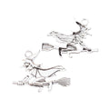 Zinc Alloy Witch Charm Pendant No.510829 for DIY Necklace Bracelet Jewelry Making view 2