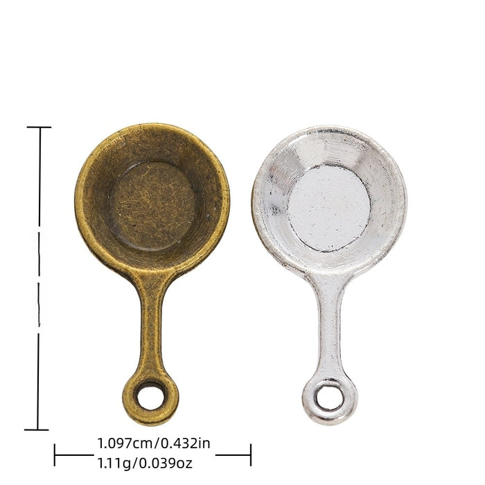Zinc Alloy Wok Charm Pendant for DIY Necklace Bracelet Jewelry Making