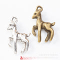 Zinc Alloy Sika Deer Charm Pendant for DIY Necklace Bracelet Jewelry Making view 1