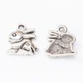 Zinc Alloy Rabbit Charm Pendant No.141124 for DIY Necklace Bracelet Jewelry Making view 3