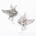 Zinc Alloy Crane Charm Pendant for DIY Necklace Bracelet Jewelry Making view 2