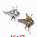 Zinc Alloy Crane Charm Pendant for DIY Necklace Bracelet Jewelry Making view 1