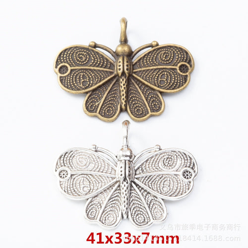 Zinc Alloy Butterfly Charm Pendant No.249825 for DIY Necklace Bracelet Jewelry Making
