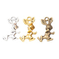 Zinc Alloy Rabbit Charm Pendant No.256005 for DIY Necklace Bracelet Jewelry Making view 5
