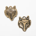 Zinc Alloy Wolf Head Charm Pendant No.444126 for DIY Necklace Bracelet Jewelry Making view 3