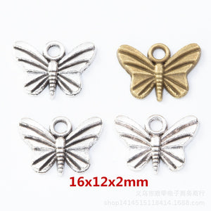 Zinc Alloy Butterfly Charm Pendant No.517845 for DIY Necklace Bracelet Jewelry Making