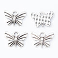 Zinc Alloy Butterfly Charm Pendant No.517845 for DIY Necklace Bracelet Jewelry Making view 3