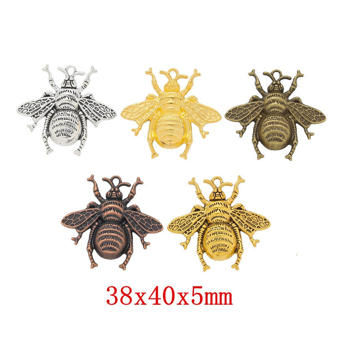Zinc Alloy Bee Charm Pendant No.977915 for DIY Necklace Bracelet Jewelry Making