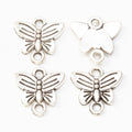 Zinc Alloy Butterfly Charm Pendant No.693065 for DIY Necklace Bracelet Jewelry Making view 3