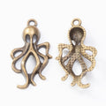 Zinc Alloy Octopus Charm Pendant No.733609 for DIY Necklace Bracelet Jewelry Making view 2
