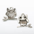 Zinc Alloy Owl Charm Pendant No.869291 for DIY Necklace Bracelet Jewelry Making view 2