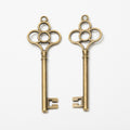 Zinc Alloy Key Charm Pendant No.951057 for DIY Necklace Bracelet Jewelry Making view 2