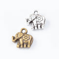 Zinc Alloy Elephant Charm Pendant No.688111 for DIY Necklace Bracelet Jewelry Making view 4