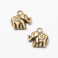 Zinc Alloy Elephant Charm Pendant No.688111 for DIY Necklace Bracelet Jewelry Making view 2