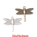 Zinc Alloy Dragonfly Charm Pendant No.008426 for DIY Necklace Bracelet Jewelry Making view 1