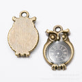 Zinc Alloy Owl Clock Charm Pendant for DIY Necklace Bracelet Jewelry Making view 2