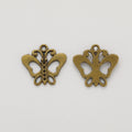 Zinc Alloy Butterfly Charm Pendant No.128847 for DIY Necklace Bracelet Jewelry Making view 2