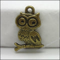 Zinc Alloy Owl Charm Pendant No.132111 for DIY Necklace Bracelet Jewelry Making view 4