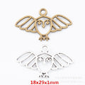 Zinc Alloy Owl Charm Pendant No.308555 for DIY Necklace Bracelet Jewelry Making view 1