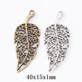 Zinc Alloy Leaf Charm Pendant No.409871 for DIY Necklace Bracelet Jewelry Making view 1