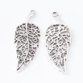 Zinc Alloy Leaf Charm Pendant No.409871 for DIY Necklace Bracelet Jewelry Making view 2