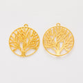 Zinc Alloy Tree Of Life Charm Pendant No.521037 for DIY Necklace Bracelet Jewelry Making view 4