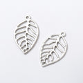 Zinc Alloy Leaf Charm Pendant No.657871 for DIY Necklace Bracelet Jewelry Making view 3
