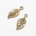 Zinc Alloy Leaf Charm Pendant No.061160 for DIY Necklace Bracelet Jewelry Making view 2
