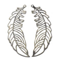 Zinc Alloy Feather Leaf Charm Pendant No.061457 for DIY Necklace Bracelet Jewelry Making view 3
