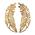 Zinc Alloy Feather Leaf Charm Pendant No.061457 for DIY Necklace Bracelet Jewelry Making view 4