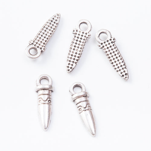 Zinc Alloy Bullet Charm Pendant No.385017 for DIY Necklace Bracelet Jewelry Making
